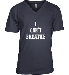 I can't breathe Black lives matter simple message Men's V-Neck Men's V-Neck - belovedtshirt
