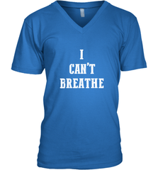 I can't breathe Black lives matter simple message Men's V-Neck Men's V-Neck - belovedtshirt