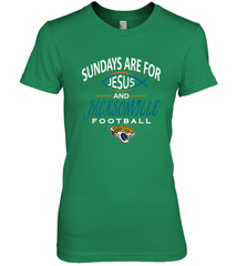 Sundays Are For Jesus and Jacksonville Funny Football Women's Premium T-Shirt Women's Premium T-Shirt - belovedtshirt