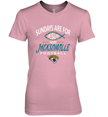 Sundays Are For Jesus and Jacksonville Funny Football Women's Premium T-Shirt Women's Premium T-Shirt - belovedtshirt