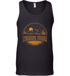 Vintage Lynchburg, Virginia Mountain Hiking Souvenir Print Men's Tank Top