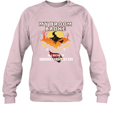 Broom Broke So I Became an Arizona Cardinals Fan  NFL Halloween Costume Crewneck Sweatshirt Crewneck Sweatshirt - belovedtshirt