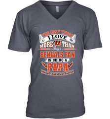 NFL The Only Thing I Love More Than Being A Cincinnati Bengals Fan Is Being A Papa Football Men's V-Neck Men's V-Neck - belovedtshirt
