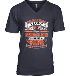 NFL The Only Thing I Love More Than Being A Cincinnati Bengals Fan Is Being A Papa Football Men's V-Neck