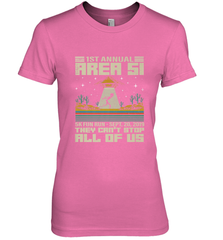 Storm Area 51 5K Fun Run They Can't Stop Us All Vintage UFO Women's Premium T-Shirt Women's Premium T-Shirt - belovedtshirt