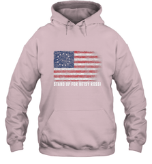 Patriotic 1776 Tee Respect the Flag Stand up for Betsy Ross Hooded Sweatshirt Hooded Sweatshirt - belovedtshirt