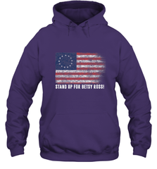 Patriotic 1776 Tee Respect the Flag Stand up for Betsy Ross Hooded Sweatshirt Hooded Sweatshirt - belovedtshirt