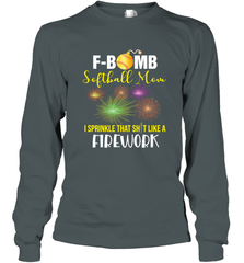 F Bomb Softball Mom Long Sleeve T-Shirt Long Sleeve T-Shirt - belovedtshirt