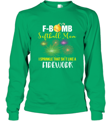 F Bomb Softball Mom Long Sleeve T-Shirt Long Sleeve T-Shirt - belovedtshirt