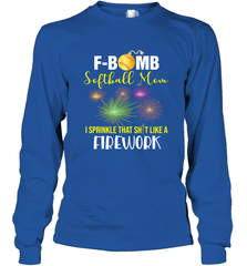 F Bomb Softball Mom Long Sleeve T-Shirt Long Sleeve T-Shirt - belovedtshirt