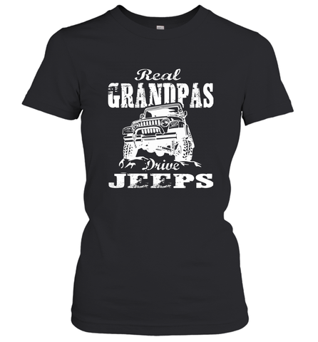 Funny Gift Papa Real Granddpas Drive Women's T-Shirt Women's T-Shirt / Black / XS Women's T-Shirt - belovedtshirt