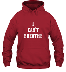 I can't breathe Black lives matter simple message Hooded Sweatshirt Hooded Sweatshirt - belovedtshirt