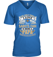 NFL The Only Thing I Love More Than Being A New Orleans Saints Fan Is Being A Papa Football Men's V-Neck Men's V-Neck - belovedtshirt