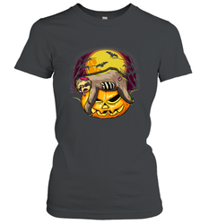 Halloween Sloth Zombie Jack O Lantern Pumpkin Trick Or Treat Women's T-Shirt