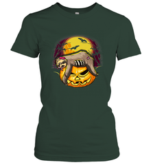Halloween Sloth Zombie Jack O Lantern Pumpkin Trick Or Treat Women's T-Shirt Women's T-Shirt - belovedtshirt