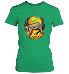 Halloween Sloth Zombie Jack O Lantern Pumpkin Trick Or Treat Women's T-Shirt Women's T-Shirt - belovedtshirt