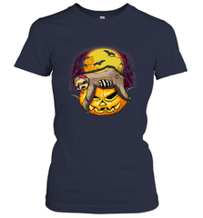 Halloween Sloth Zombie Jack O Lantern Pumpkin Trick Or Treat Women's T-Shirt Women's T-Shirt - belovedtshirt