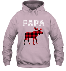 Papa Moose Red Plaid Christmas Pajama Hooded Sweatshirt Hooded Sweatshirt - belovedtshirt