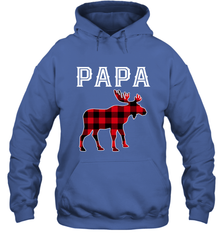 Papa Moose Red Plaid Christmas Pajama Hooded Sweatshirt Hooded Sweatshirt - belovedtshirt