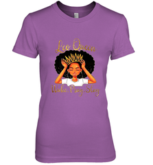 Leo Queens Are Born in July 23 August 22 Women's Premium T-Shirt Women's Premium T-Shirt - belovedtshirt