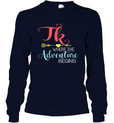 TK Transitional Kindergarten Where The Adventure Begins Long Sleeve T-Shirt