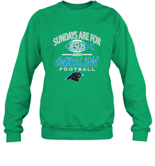 Sundays Are For Jesus and Carolina Funny Christian Football Crewneck Sweatshirt Crewneck Sweatshirt - belovedtshirt
