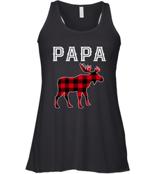 Papa Moose Red Plaid Christmas Pajama Women's Racerback Tank