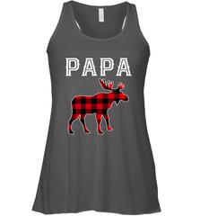 Papa Moose Red Plaid Christmas Pajama Women's Racerback Tank Women's Racerback Tank - belovedtshirt