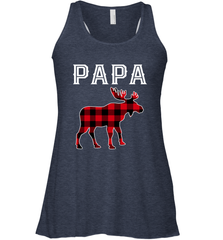 Papa Moose Red Plaid Christmas Pajama Women's Racerback Tank Women's Racerback Tank - belovedtshirt