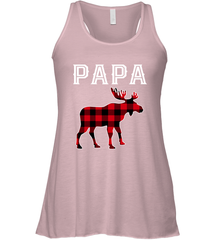Papa Moose Red Plaid Christmas Pajama Women's Racerback Tank Women's Racerback Tank - belovedtshirt