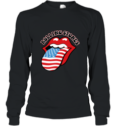 Mens The Rolling Stones USA Tongue Long Sleeve T-Shirt
