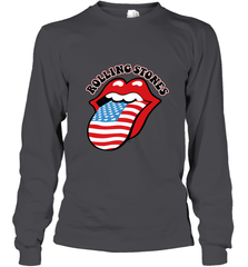 Mens The Rolling Stones USA Tongue Long Sleeve T-Shirt Long Sleeve T-Shirt - belovedtshirt