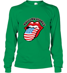 Mens The Rolling Stones USA Tongue Long Sleeve T-Shirt Long Sleeve T-Shirt - belovedtshirt