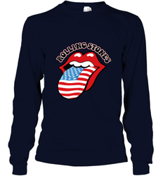 Mens The Rolling Stones USA Tongue Long Sleeve T-Shirt