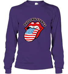 Mens The Rolling Stones USA Tongue Long Sleeve T-Shirt Long Sleeve T-Shirt - belovedtshirt