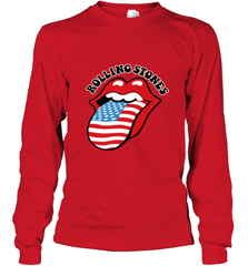 Mens The Rolling Stones USA Tongue Long Sleeve T-Shirt Long Sleeve T-Shirt - belovedtshirt
