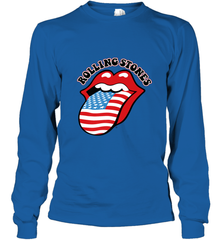 Mens The Rolling Stones USA Tongue Long Sleeve T-Shirt Long Sleeve T-Shirt - belovedtshirt
