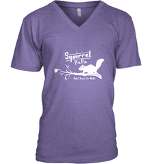 Mens Squirrel Papa Art Father's Day Gift Men's V-Neck Men's V-Neck - belovedtshirt