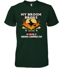 Broom Broke So I Became an Arizona Cardinals Fan  NFL Halloween Costume Men's Premium T-Shirt Men's Premium T-Shirt - belovedtshirt
