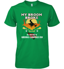 Broom Broke So I Became an Arizona Cardinals Fan  NFL Halloween Costume Men's Premium T-Shirt Men's Premium T-Shirt - belovedtshirt