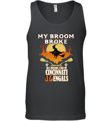 Broom Broke So I Became A fan of Cincinnati Bengals Halloween Costume Men's Tank Top Men's Tank Top - belovedtshirt