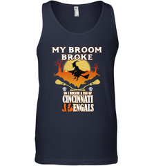 Broom Broke So I Became A fan of Cincinnati Bengals Halloween Costume Men's Tank Top Men's Tank Top - belovedtshirt
