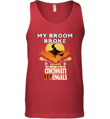 Broom Broke So I Became A fan of Cincinnati Bengals Halloween Costume Men's Tank Top Men's Tank Top - belovedtshirt