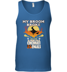 Broom Broke So I Became A fan of Cincinnati Bengals Halloween Costume Men's Tank Top Men's Tank Top - belovedtshirt