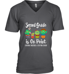 2nd Grade is on point, 1st day of school cactus teacher gift Men's V-Neck Men's V-Neck - belovedtshirt