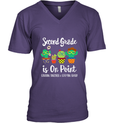 2nd Grade is on point, 1st day of school cactus teacher gift Men's V-Neck Men's V-Neck - belovedtshirt
