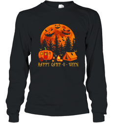 Happy Camp O Ween Funny Camping Halloween Costume Camper RV Long Sleeve T-Shirt
