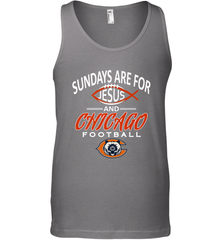 Sundays Are For Jesus and Chicago Funny Christian Football Men's Tank Top Men's Tank Top - belovedtshirt