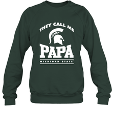 Michigan State Spartans They Call Me Papa Crewneck Sweatshirt Crewneck Sweatshirt - belovedtshirt