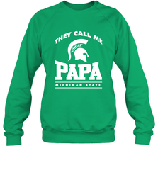 Michigan State Spartans They Call Me Papa Crewneck Sweatshirt Crewneck Sweatshirt - belovedtshirt